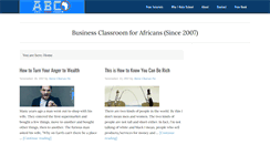 Desktop Screenshot of africabusinessclassroom.com